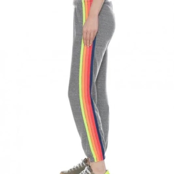 Aviator Nation Pants - Aviator Nation 5 Stripe Sweatpants